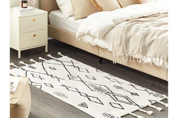 Kebir Bomullsmatta 80x150 cm - Svart/Vit - Textil & mattor - Matta - Modern matta - Bomullsmatta