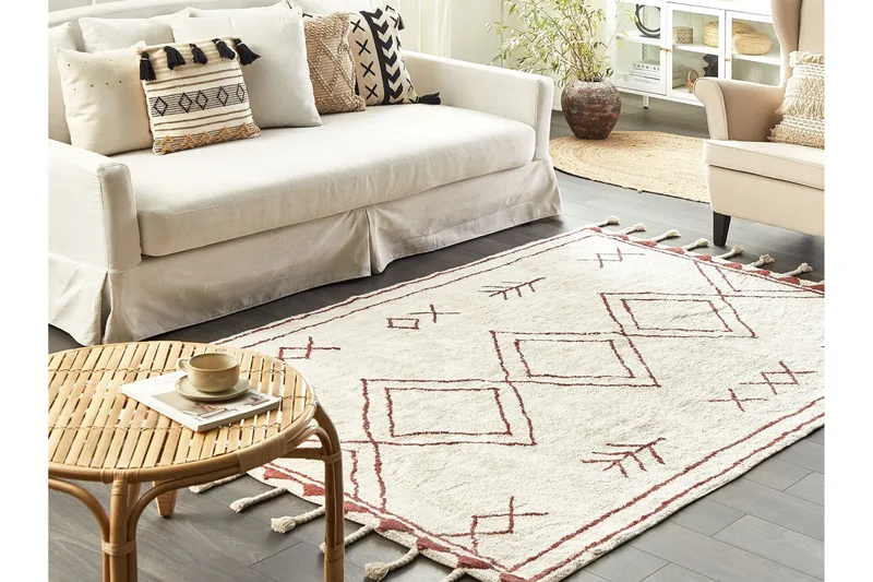 Kenitra Bomullsmatta 140x200 cm - Svart/Vit - Textil & mattor - Matta - Modern matta - Bomullsmatta