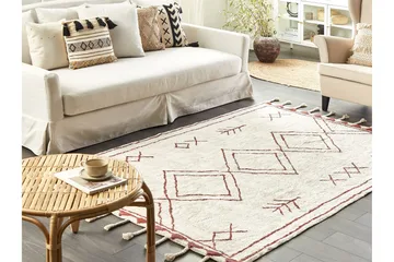 Kenitra Bomullsmatta 160x230 cm - Svart/Vit - Textil & mattor - Matta - Modern matta - Bomullsmatta