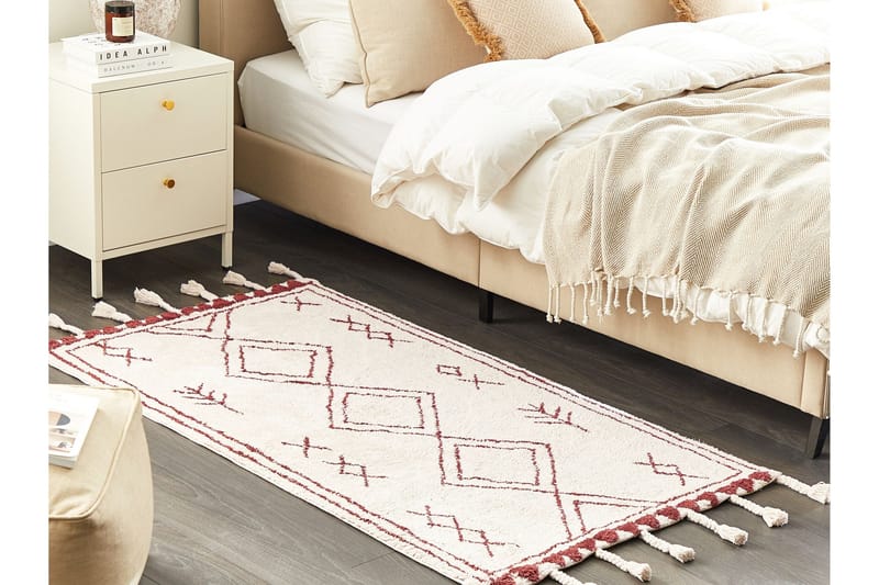 Kenitra Bomullsmatta 80x150 cm - Svart/Vit - Textil & mattor - Matta - Modern matta - Bomullsmatta
