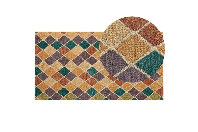 Keskin Ullmatta 80x150 cm - Beige - Textil & mattor - Matta - Modern matta - Ullmatta