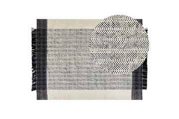 Ketenli Ullmatta 160x230 cm - Svart/Vit - Textil & mattor - Matta - Modern matta - Ullmatta