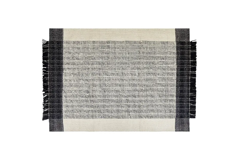 Ketenli Ullmatta 160x230 cm - Svart/Vit - Textil & mattor - Matta - Modern matta - Ullmatta