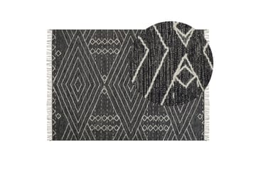 Khenifra Bomullsmatta 140x200 cm - Svart/Vit - Textil & mattor - Matta - Modern matta - Bomullsmatta