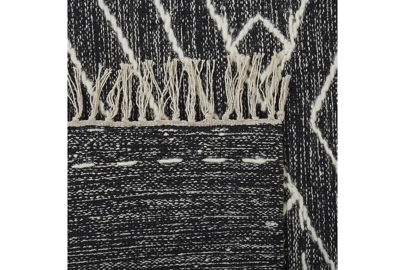 Khenifra Bomullsmatta 140x200 cm - Svart/Vit - Textil & mattor - Matta - Modern matta - Bomullsmatta