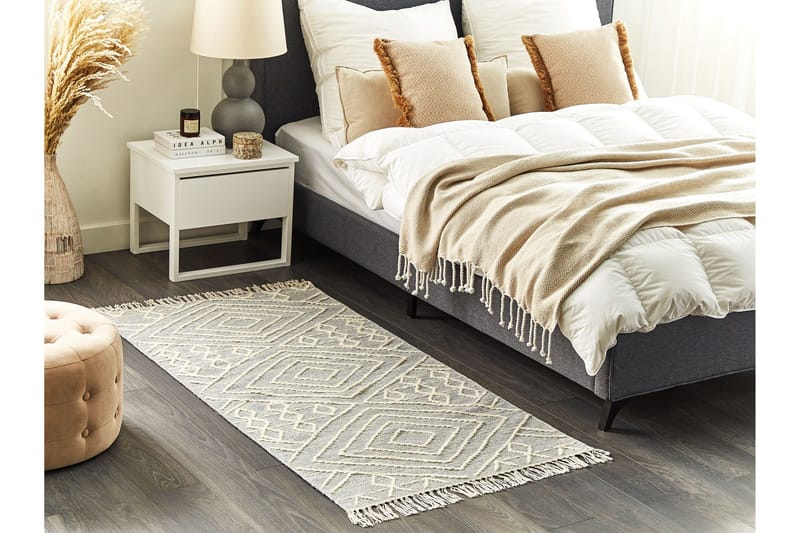 Khenifra Bomullsmatta 80x150 cm - Grå - Textil & mattor - Matta - Modern matta - Bomullsmatta