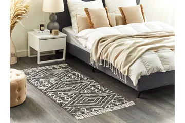 Khenifra Bomullsmatta 80x150 cm - Svart/Vit - Textil & mattor - Matta - Modern matta - Bomullsmatta