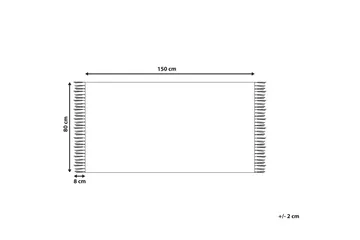 Khenifra Bomullsmatta 80x150 cm - Svart/Vit - Textil & mattor - Matta - Modern matta - Bomullsmatta