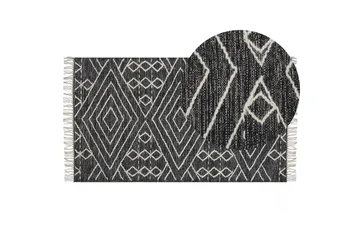 Khenifra Bomullsmatta 80x150 cm - Svart/Vit - Textil & mattor - Matta - Modern matta - Bomullsmatta