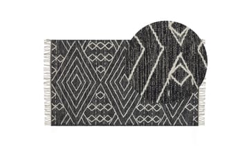 Khenifra Bomullsmatta 80x150 cm - Svart/Vit - Textil & mattor - Matta - Modern matta - Bomullsmatta