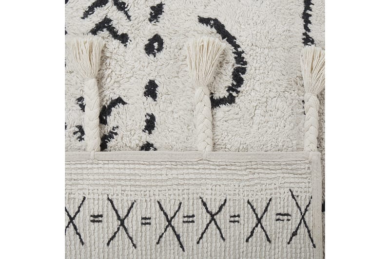 Khouribga Bomullsmatta 160x230 cm - Svart/Vit - Textil & mattor - Matta - Modern matta - Bomullsmatta