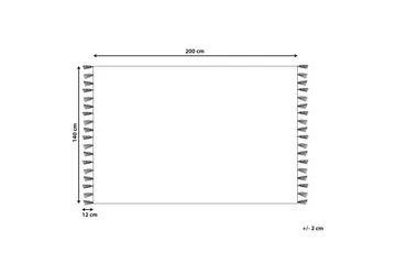 Kirsehir Bomullsmatta 140x200 cm - Röd - Textil & mattor - Matta - Modern matta - Bomullsmatta