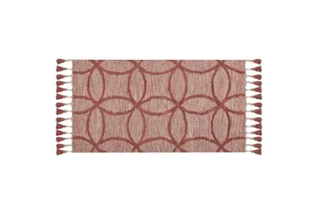 Kirsehir Bomullsmatta 80x150 cm - Röd - Textil & mattor - Matta - Modern matta - Bomullsmatta