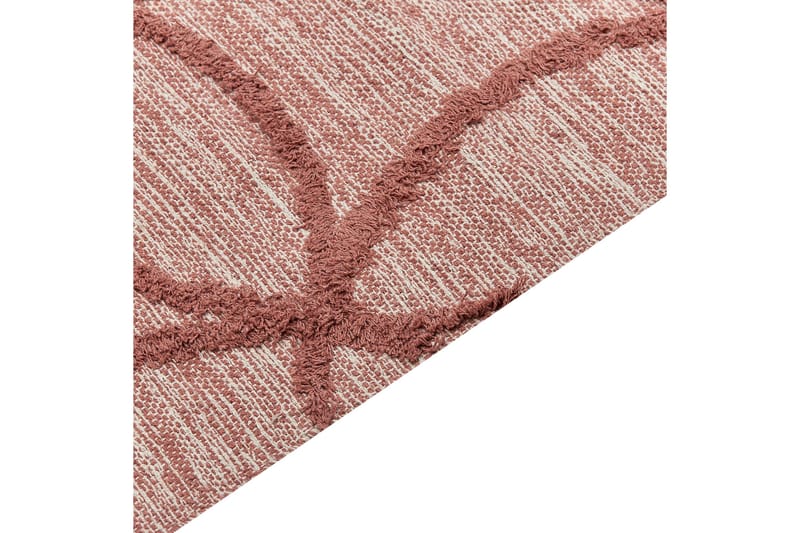 Kirsehir Bomullsmatta 80x150 cm - Röd - Textil & mattor - Matta - Modern matta - Bomullsmatta