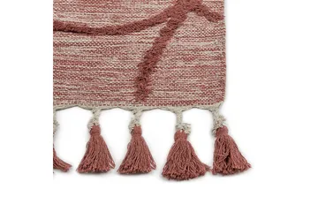 Kirsehir Bomullsmatta 80x150 cm - Röd - Textil & mattor - Matta - Modern matta - Bomullsmatta