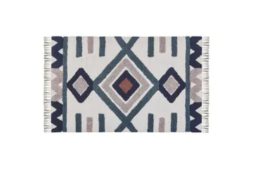 Kozlu Ryamatta 140x200 cm - Blå - Textil & mattor - Matta - Modern matta - Bomullsmatta