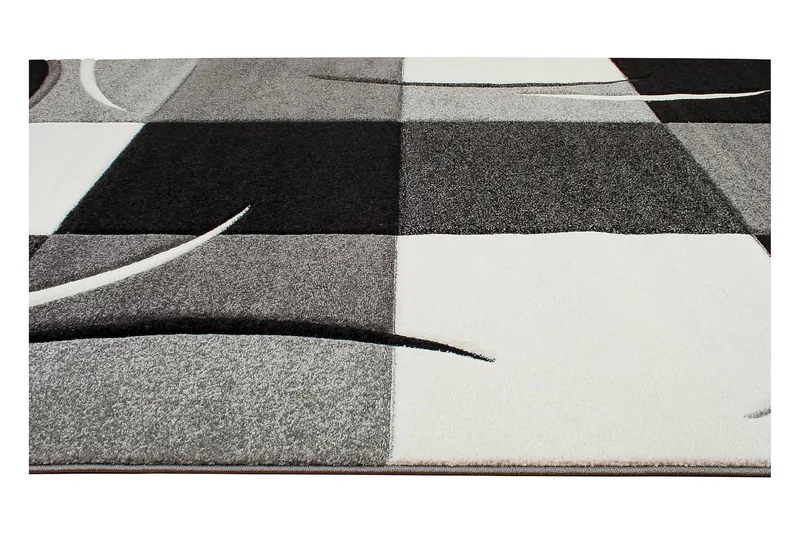 London Patch Friezematta 200x290 - Svart - Textil & mattor - Matta - Modern matta - Wiltonmatta