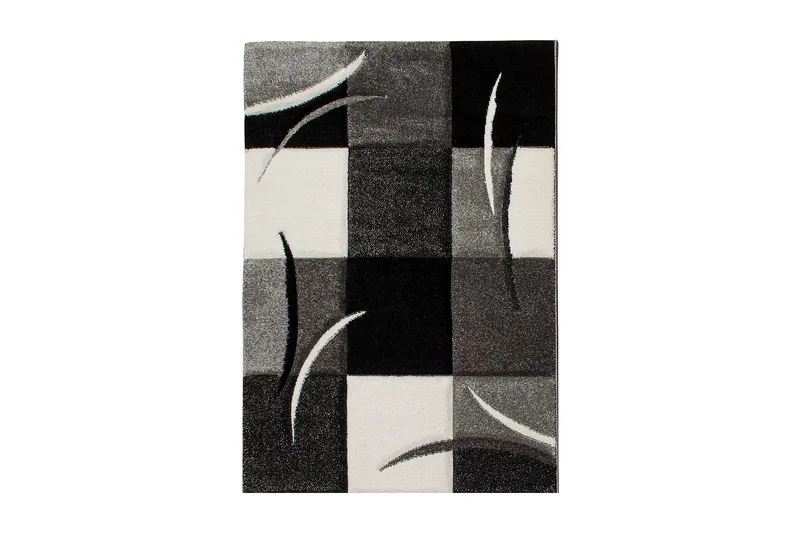 London Patch Friezematta 200x290 - Svart - Textil & mattor - Matta - Modern matta - Wiltonmatta