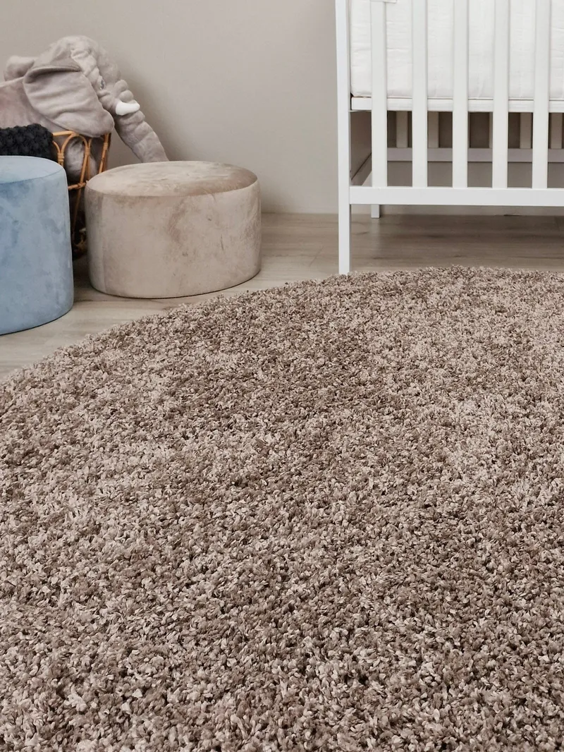 Lounge Ryamatta 240 cm Rund - Linne - Textil & mattor - Matta - Modern matta - Ryamatta