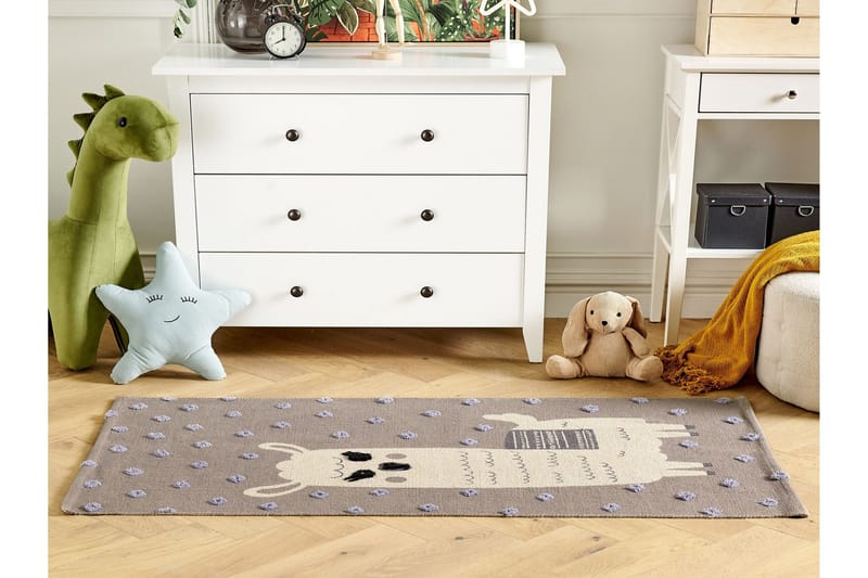 Lubuk Bomullsmatta 80x150 cm - Brun - Textil & mattor - Matta - Modern matta - Bomullsmatta