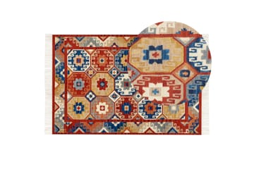 Lusarat Ullmatta 200x300 cm - Röd - Textil & mattor - Matta - Modern matta - Ullmatta