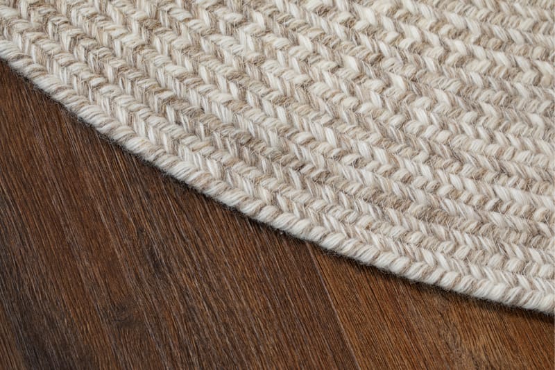 Lya Ullmatta Ø160 cm Rund - Beige - Textil & mattor - Matta - Modern matta - Ullmatta