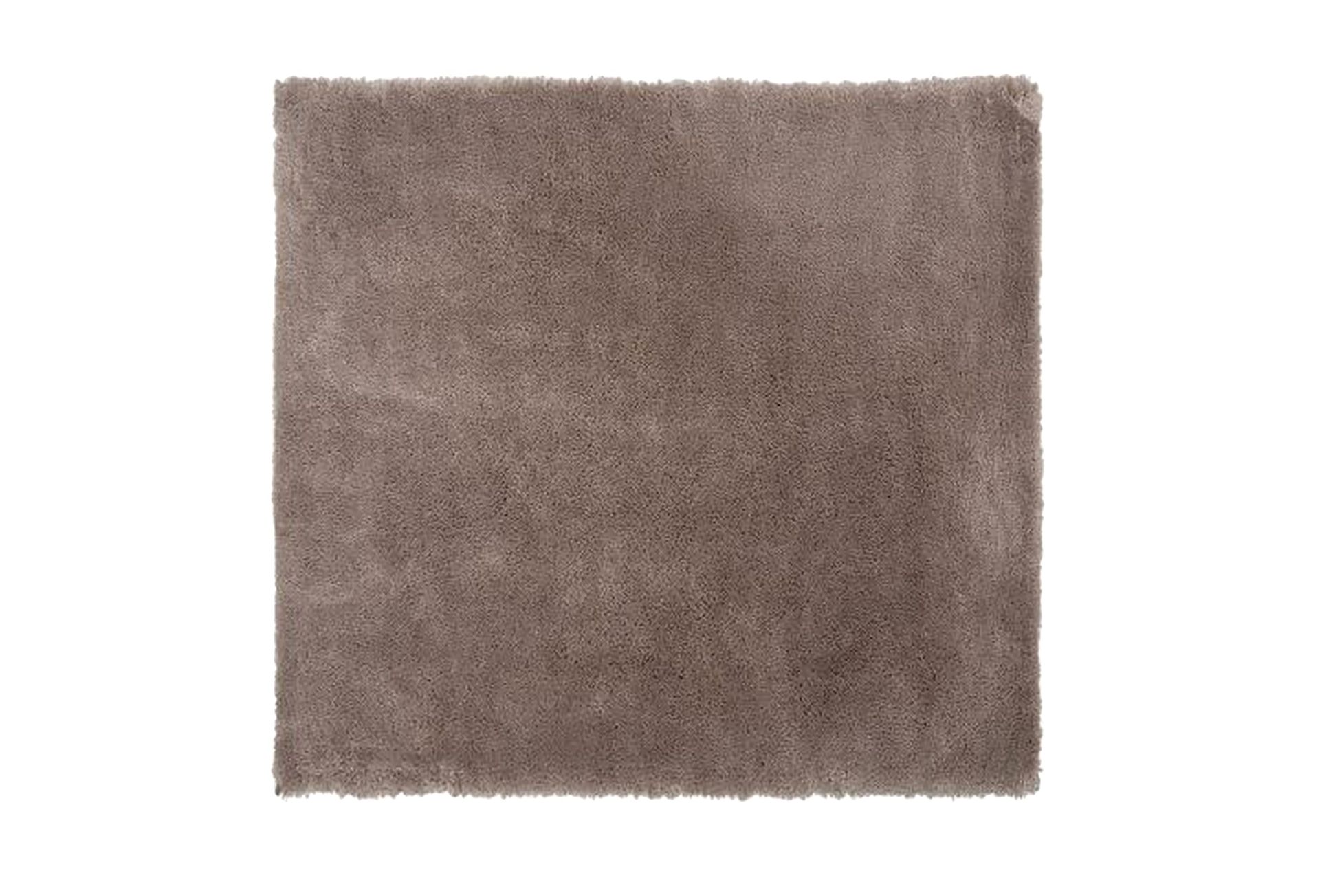Lyme Matta Lång Lugg 200x200 cm - Ljusbrun