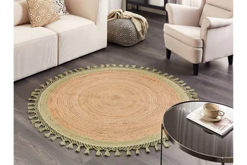 Marts Jutematta 140 cm Rund - Beige - Textil & mattor - Matta - Modern matta - Jutematta & hampamatta