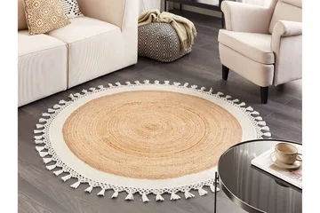 Marts Jutematta 140 cm Rund - Beige - Textil & mattor - Matta - Modern matta - Jutematta & hampamatta