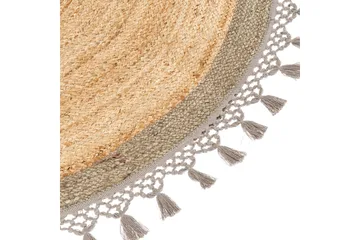 Marts Jutematta 140 cm Rund - Beige - Textil & mattor - Matta - Modern matta - Jutematta & hampamatta