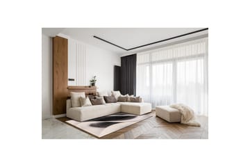 Maskinvävd Matta Brilliance Modern - 140x200 cm, Grey - Textil & mattor - Matta - Modern matta - Friezematta