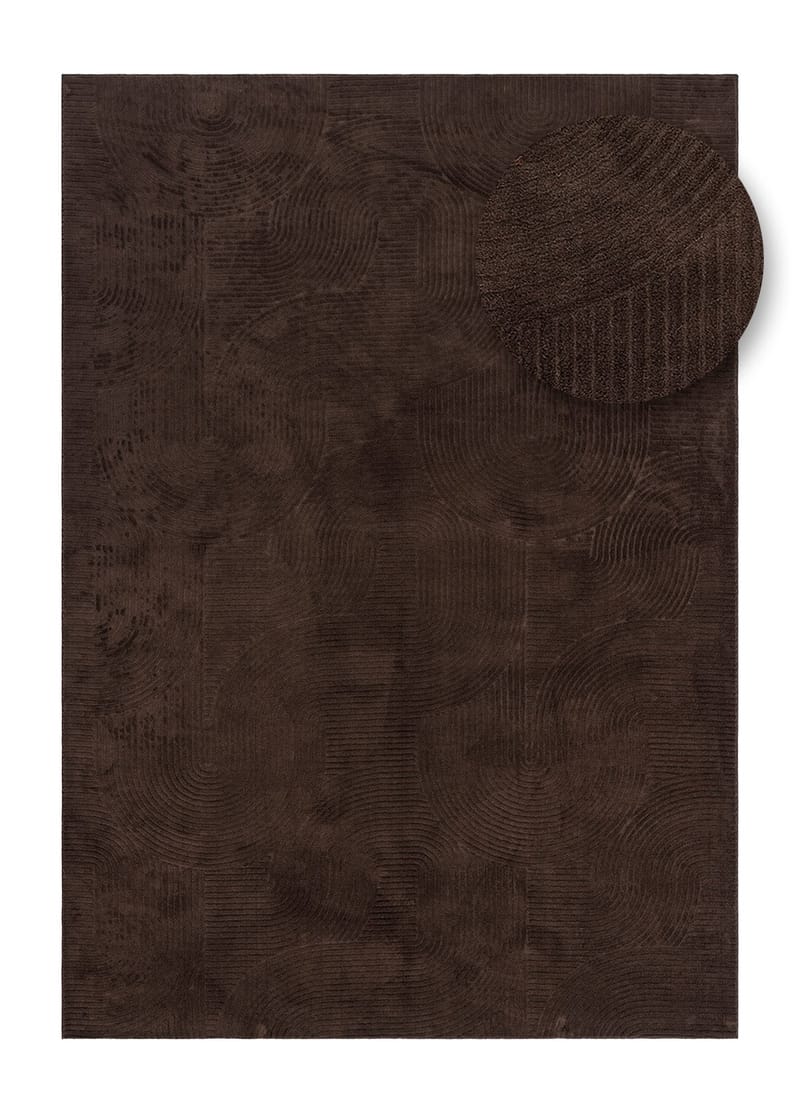 Maskinvävd Matta Castello Art gång 80x150 cm - Choklad - Textil & mattor - Matta - Modern matta - Gångmatta