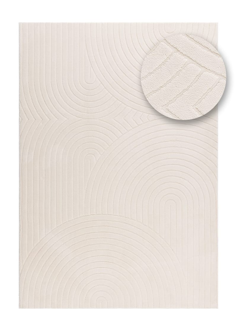 Maskinvävd Matta Cozy Zen 155x230 cm - Natur - Textil & mattor - Matta - Modern matta - Wiltonmatta