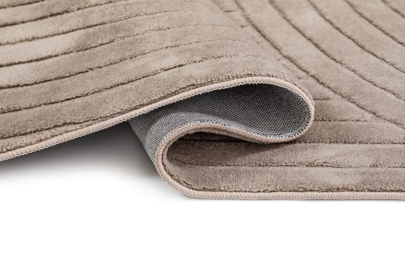 Maskinvävd Matta Cozy Zen 155x230 cm - Taupe - Textil & mattor - Matta - Modern matta - Friezematta