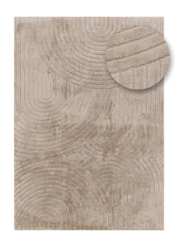 Maskinvävd Matta Cozy Zen 155x230 cm - Taupe - Textil & mattor - Matta - Modern matta - Friezematta