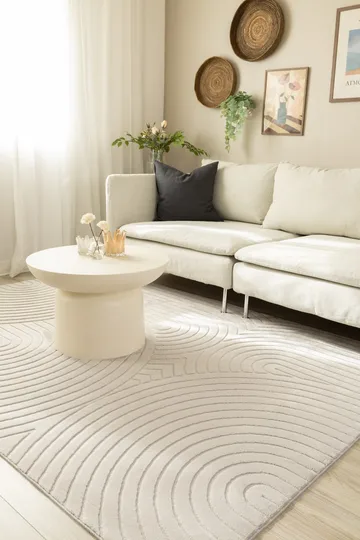 Maskinvävd Matta Cozy Zen 200x290 cm - Grå - Textil & mattor - Matta - Modern matta - Wiltonmatta