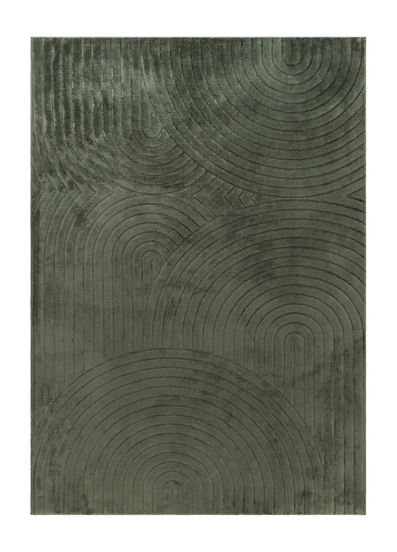 Maskinvävd Matta Cozy Zen 200x290 cm, Smaragdgrön