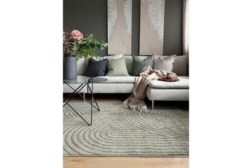 Maskinvävd Matta Genova Zen - 200x290 cm, Grön - Textil & mattor - Matta - Modern matta - Friezematta