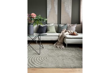 Maskinvävd Matta Genova Zen - 200x290 cm, Grön - Textil & mattor - Matta - Modern matta - Friezematta