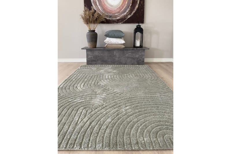 Maskinvävd Matta Genova Zen - 200x290 cm, Grön - Textil & mattor - Matta - Modern matta - Friezematta