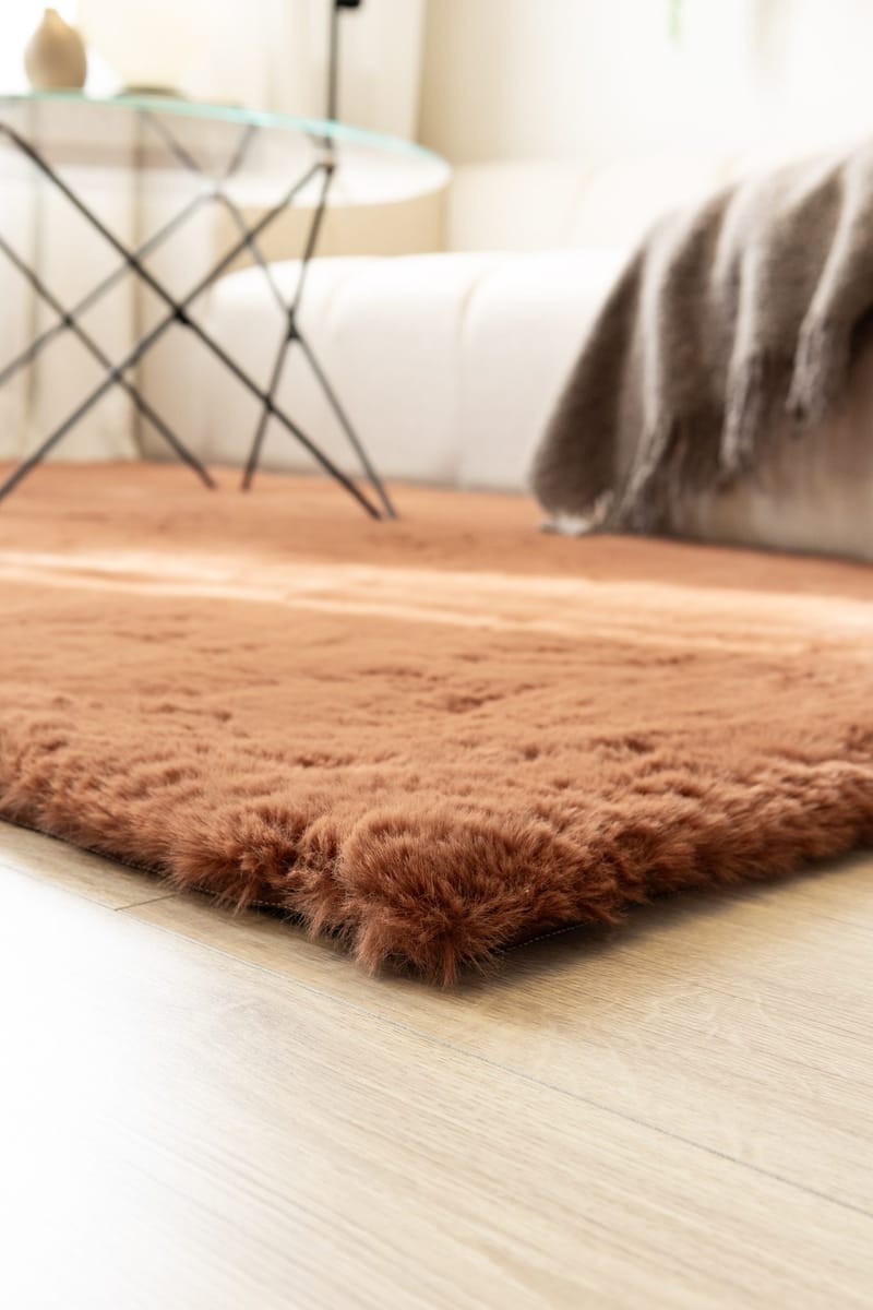 Maskinvävd Matta Heaven Deluxe kvadratisk 200x200 cm - rost - Textil & mattor - Matta - Modern matta - Wiltonmatta