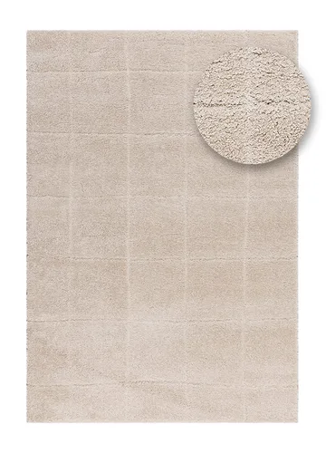 Maskinvävd Matta Montana Square 140x200 cm - linne - Textil & mattor - Matta - Modern matta - Wiltonmatta