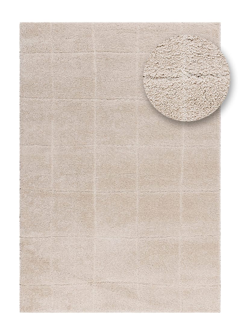 Maskinvävd Matta Montana Square 140x200 cm - linne - Textil & mattor - Matta - Modern matta - Wiltonmatta