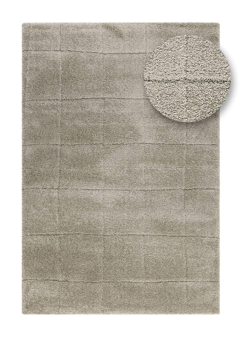 Maskinvävd Matta Montana Square 160x230 cm - Grön - Textil & mattor - Matta - Modern matta - Friezematta