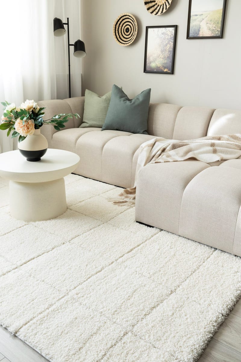 Maskinvävd Matta Montana Square 240x340 cm - Creme - Textil & mattor - Matta - Modern matta - Wiltonmatta