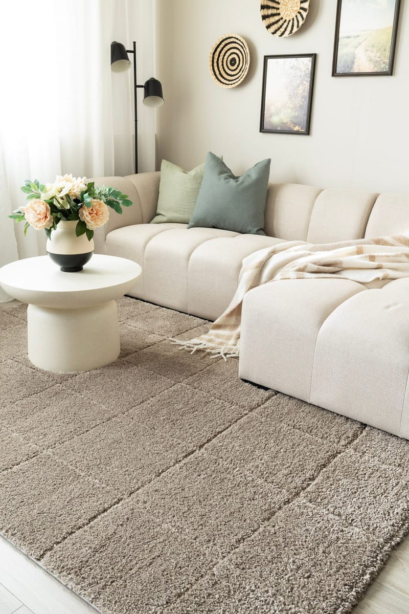 Maskinvävd Matta Montana Square 280x380 cm - Greige - Textil & mattor - Matta - Modern matta - Wiltonmatta