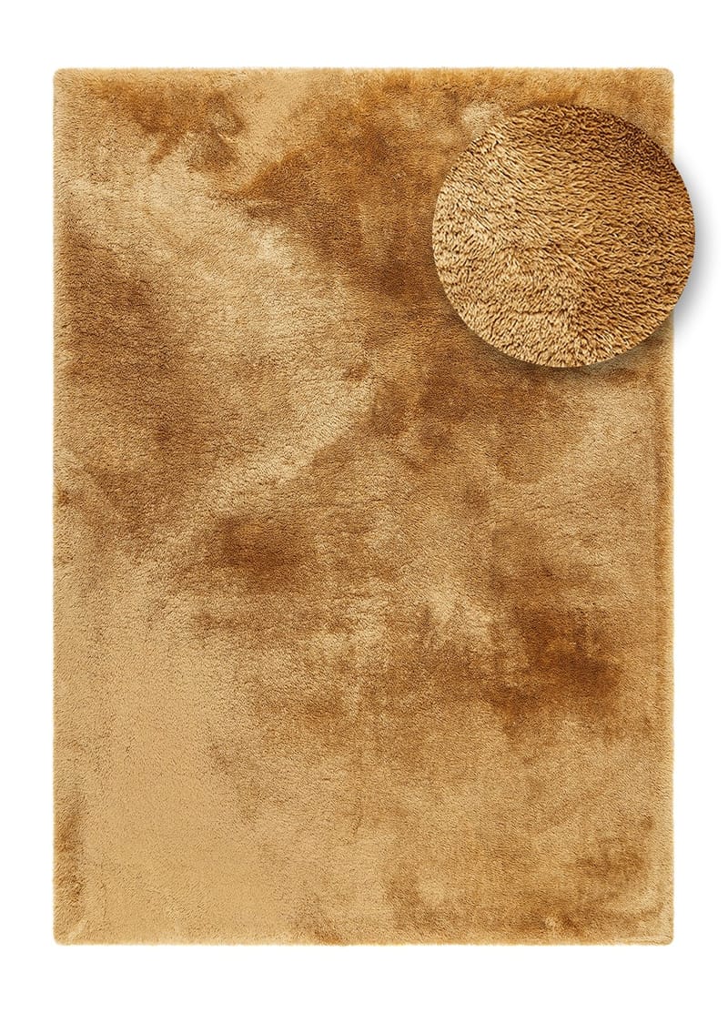 Maskinvävd Matta Novelle 140x200 cm - Gul - Textil & mattor - Matta - Modern matta - Ryamatta