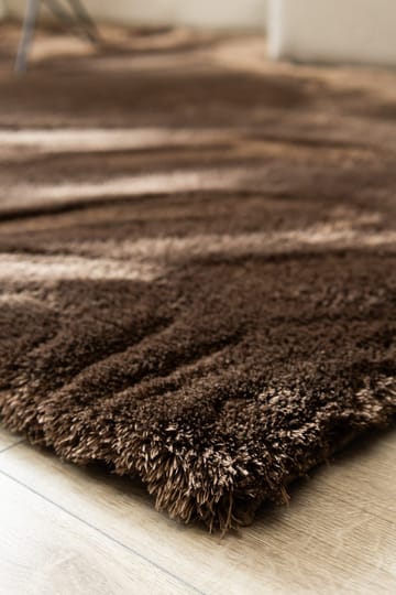 Maskinvävd Matta Novelle Kravdratisk 200x200 cm - Choklad - Textil & mattor - Matta - Modern matta - Ryamatta