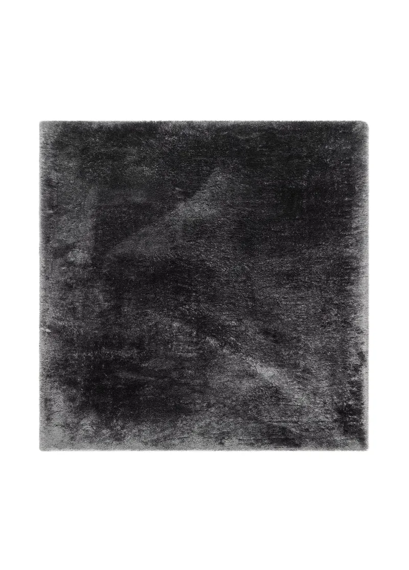 Maskinvävd Matta Novelle Kravdratisk 200x200 cm, Grafit