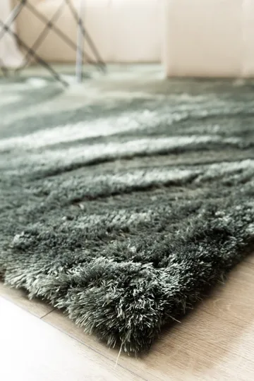 Maskinvävd Matta Novelle Kravdratisk 240x240 cm - Sammetsgrön - Textil & mattor - Matta - Modern matta - Ryamatta